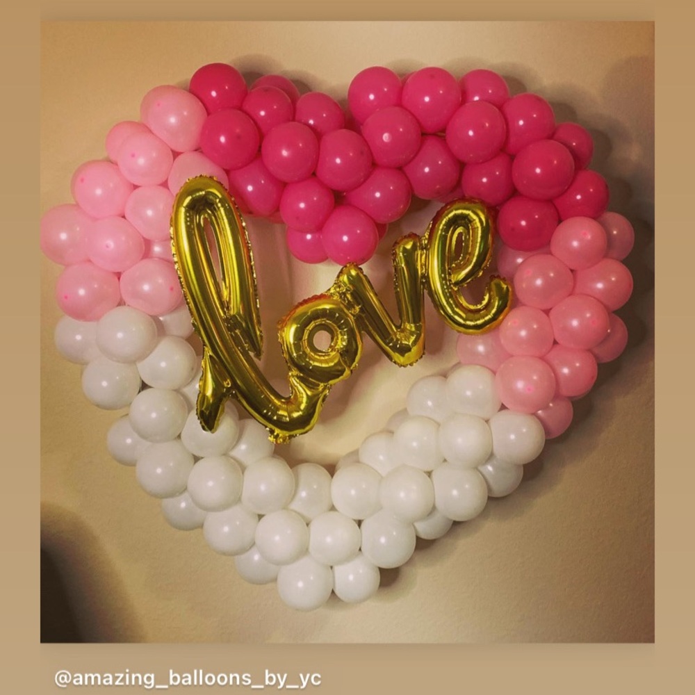 Heart Shaped Valentine’s Balloons.